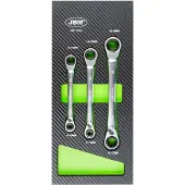 JBM Double End Ring Wrench Set 8-19 Mm Skralde 3 Enheder