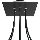 Creative Cables Krovnq206f103 Rose-one Square Matte Black Rose Kit