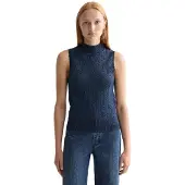 Scotch & Soda Metallic Pointelle Knitted ærmeløs T-shirt