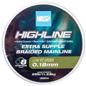 Nash Highline Floating 1200 M Flettet Fiskesnøre