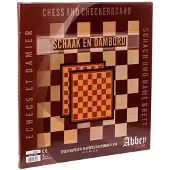 Abbey Draughts/chess Board Brætspil