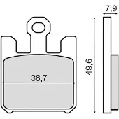 RMS Beauty Kawasaki Z750 R 225102983 Sintrede Bremseklodser