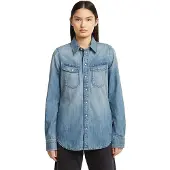 G-Star Slim Western Shirt - Medium blue - Women