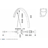 Mavic Ksyrium Elite 2016-17 Trasero Izquierdo 10 Unidades Eger