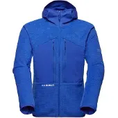 Mammut - Fleece - Eiger Nordwand Pro ML Air Hooded Jacket Men Eiger Blue til UnisexNylon - Størrelse S - Blå