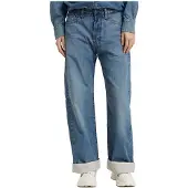 G-Star Bowey Barrel Lined Loose Jeans - Medium blue - Women