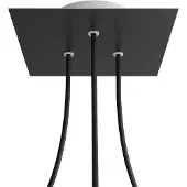 Creative Cables Kroq203tf103 Rose-one Square Mat Sort Rose-sæt