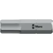 Wera 840/1 Z Bits, 1 stk, Hexadecimal (metrisk), 2.5 mm, 25 mm, 25,4 / 4 mm (1 / 4), Sekskantet