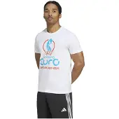 Adidas Uefa Euro25 Official Emblem T-shirt Med Korte ærmer