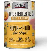 Mac'S Adult Superfood 6 x 400 g - Kalkun & blåbær