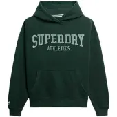 Superdry Superdrytil kvinder. W2012430A Athletic Essentials Relaxed grøn sweatshirt (XS), Casual, Bomuld
