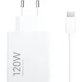 Xiaomi 120W HyperCharge Combo-vægoplader med USB-C-kabel MDY-14-EE - Hvid