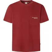 Pepe Jeans Pepe Jeanstil mænd. PM5010165 Somer T-shirt rødbrun (XS), Casual, Bomuld, Korte ærmer