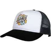 Santa Cruz Flaming Dice Dot Meshback Kasket