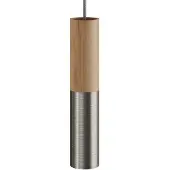 Creative Cables Tub-e14 Træ-og Metalrør Til Spotlight Med Dobbeltringslampeholder
