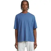 G-Star Overdyed Center Chest Boxy T-Shirt - Medium blue - Men