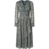 Pepe Jeans Livy Dress Lang Kjole Med Lange ærmer