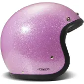 DMD Retro Glitter Pink Jethjelm Pink M lyserød
