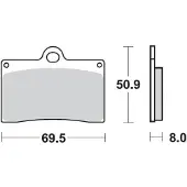 Moto-Master Brake Pad Ceramic 402004