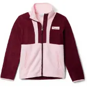 Columbia - Fleece og dunjakker børn - Back Bowl II Full Zip Fleece Rich Wine Satin Pink til UnisexUld - Børnetoj Størrelse L - Lyserød