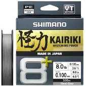 Shimano Fishing Line Kairiki 8+ Flettet Fiskesnøre 300 M