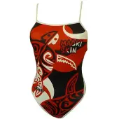 Turbo Maori Skin Tattoo Tynd Strop Badedragt