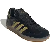 Adidas Børne Samba Messi IN Indendørs Fodboldstøvler Core Black/Gold Metallic/Gum