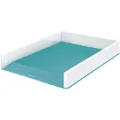 Leitz WOW Dual Colour - Brevbakke - for ANSI A (Letter) (216 x 279 mm), A4 (210 x 297 mm), C4 (229 x 324 mm), Folio (216 x 330 mm) - isblå