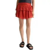 Scotch & Soda Crinkle Gauze Gathered Smocked Kort Nederdel