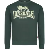 Lonsdale Sweatshirt 'Go Sport' ecru / blå / gran / rød