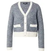 ONLY Cardigan 'ONLMaggie' mørkegrå / uldhvid
