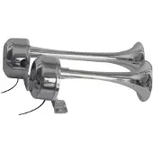 PLASTIMO Rustfrit Stål Dobbelt Horn 12v