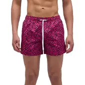 Sundek Flash Leopard Print Elastic Waist Badeshorts