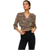Vero Moda Pen Crop Langærmet Bluse