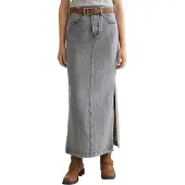 Scotch & Soda Black Denim Lang Nederdel