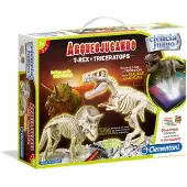 Clementoni T-rex Og Triceratops Fluorescerende Arkæologispil Spansk