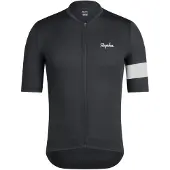 Rapha Core Lightweight Cycling Jersey - Black White - S - Cykeltilbehør