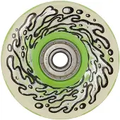 Santa Cruz Light Ups W/green Led And Bearings Og Slime Skateboardhjul