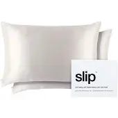 Slip Pure Silk Queen Pillowcase Duo - White Pude 2 stk.