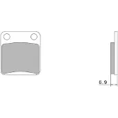 Nissin Premium A0060 2p-206ns Semi-sintrede Bremseklodser