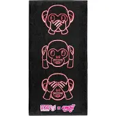 Otso Emoji Monkey Neon Mikrofiberhåndklæde