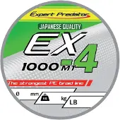 Expert Predator Ex 4 Flettet Fiskesnøre 1000 M