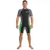 Abysstar Surf 2.5 Mm Korthærmet Shorty-våddragt Med Lynlås Foran