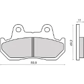 RMS Beauty Honda Cb 125cc 225103583 Sintrede Bremseklodser