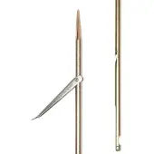 Picasso Gold Spring Steel Tricuspid Round Notch Spear 7.5 Mm Enkel Flopper Spydskaft