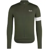 Rapha Core langærmet termocykeltrøje - Dark Green - S - Cykeltilbehør