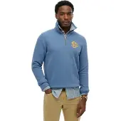 Superdry Superdrytil mænd. M2014475A Sweatshirt Neon Half Zip Track blå (S), Casual, Bomuld