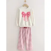 Next Nattøj pink / rød / naturhvid