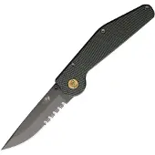 GT KNIVES Auto Button Lock DP Serrated