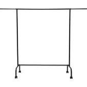 MAUL Garderobestativ, med hjul, sort metal